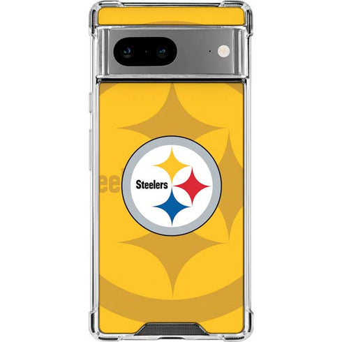 NFL Pittsburgh Steelers Double Vision Google Pixel 7a Clear Case